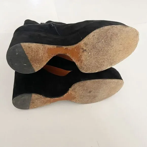 Clergerie Paris BELEN Suede Platform Boot Black size 9 $795.00 - Picture 6 of 8